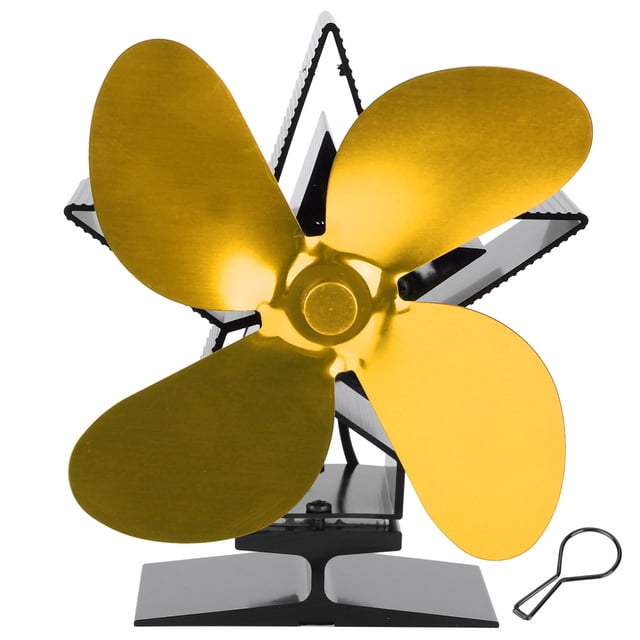 Respetuoso Con El Medio Ambiente Sin Ventilador De Calor De Chimenea De Deformación, Ventilador Alimentado Por Calor, Para Distribución De Calor En El Hogar