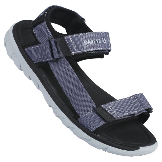 Dare 2B - Sandalias Xiro Tira Adhesiva, 3 Estados Ajustables para Hombre (Gris Meteorito, Gris Argento)