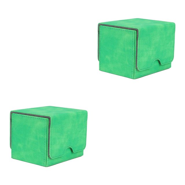 Bewildely Trading Cards Deck Box forro para MTG Ccg TCG Sport Game Cards Display verde 2piezas