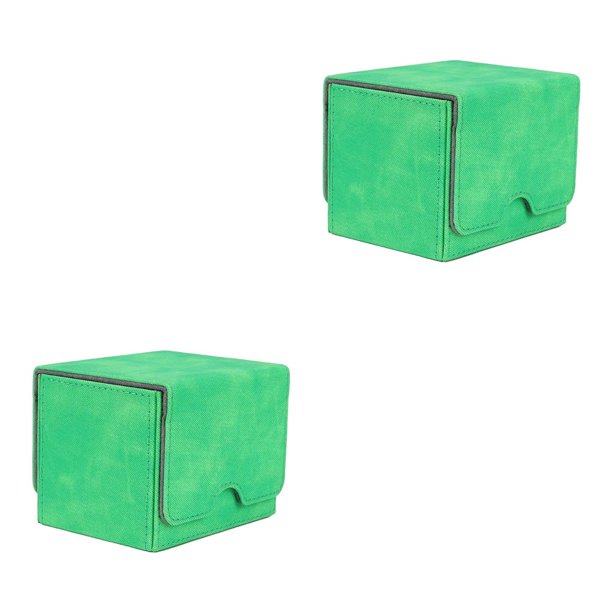 Vogacara Trading Cards Deck Box forro para MTG Ccg TCG Sport Game Cards Display verde Verde 2piezas