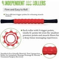 thumbnail image 2 of Muscle Roller, Muscle Roller Stick Lipo Roller Lymphatic Massager Muscle Roller for Legs Massager Roller for Muscles Deep tissue, Lymphatic Drainage, Lipo Massager after Surgery Roller (Red), 2 of 8