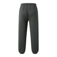 thumbnail image 6 of Men's Casual Pants Men’ s Small Quilted Warm Casual Pants Lined Sweatpants Wide Straight Leg Bottom Sweatpants Joggers Workout High Waisted Yoga With Pockets Dark Gray S, 6 of 7