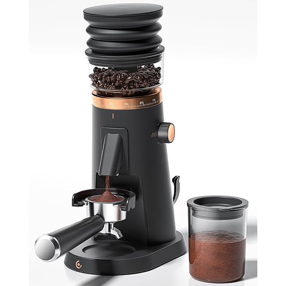 Sunmaki Coffee Grinder with 75 Settings & 40mm Burrs, Anti-Static Espresso Grinder for Home Use