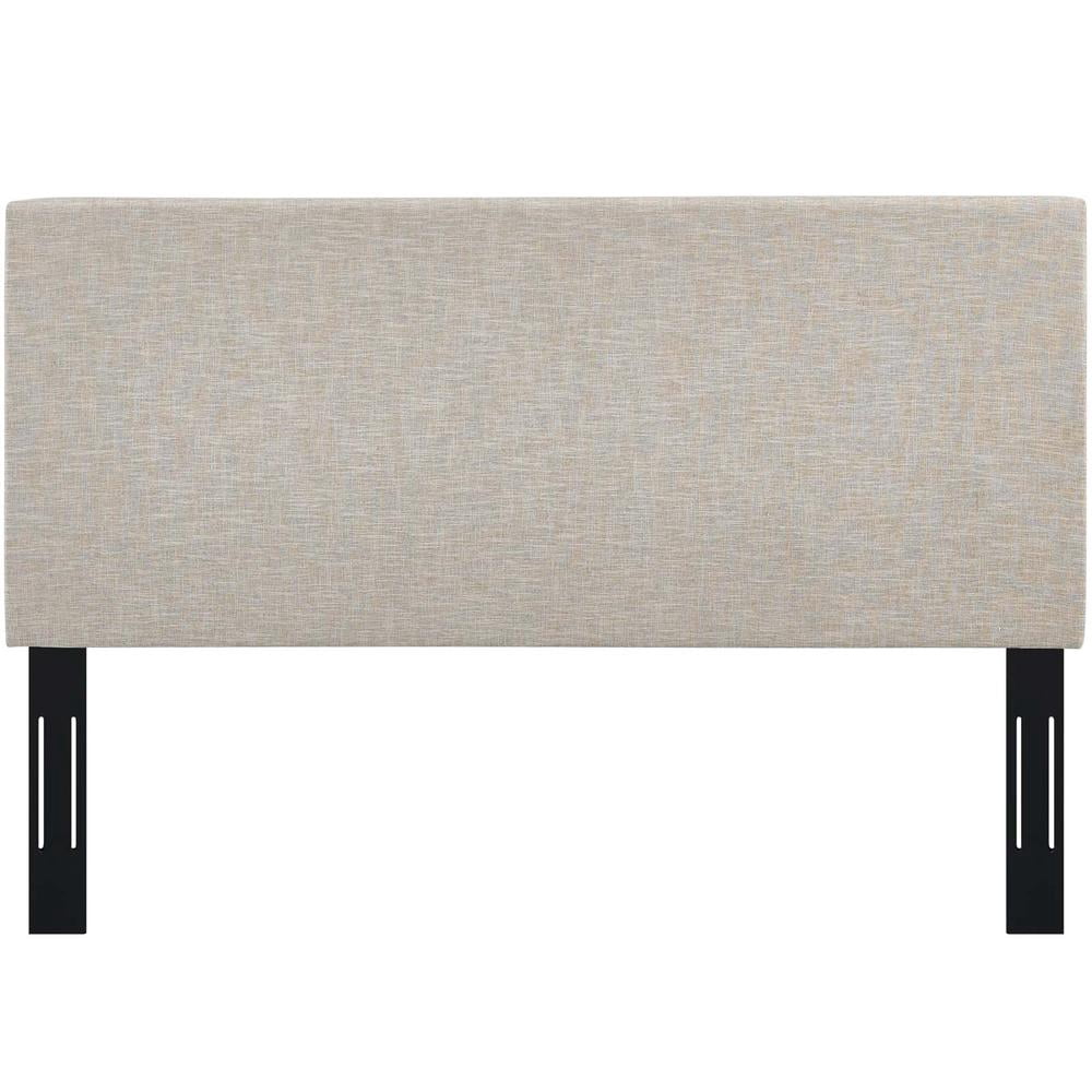 Modway Taylor Full/Queen Upholstered Linen Fabric Headboard in Beige