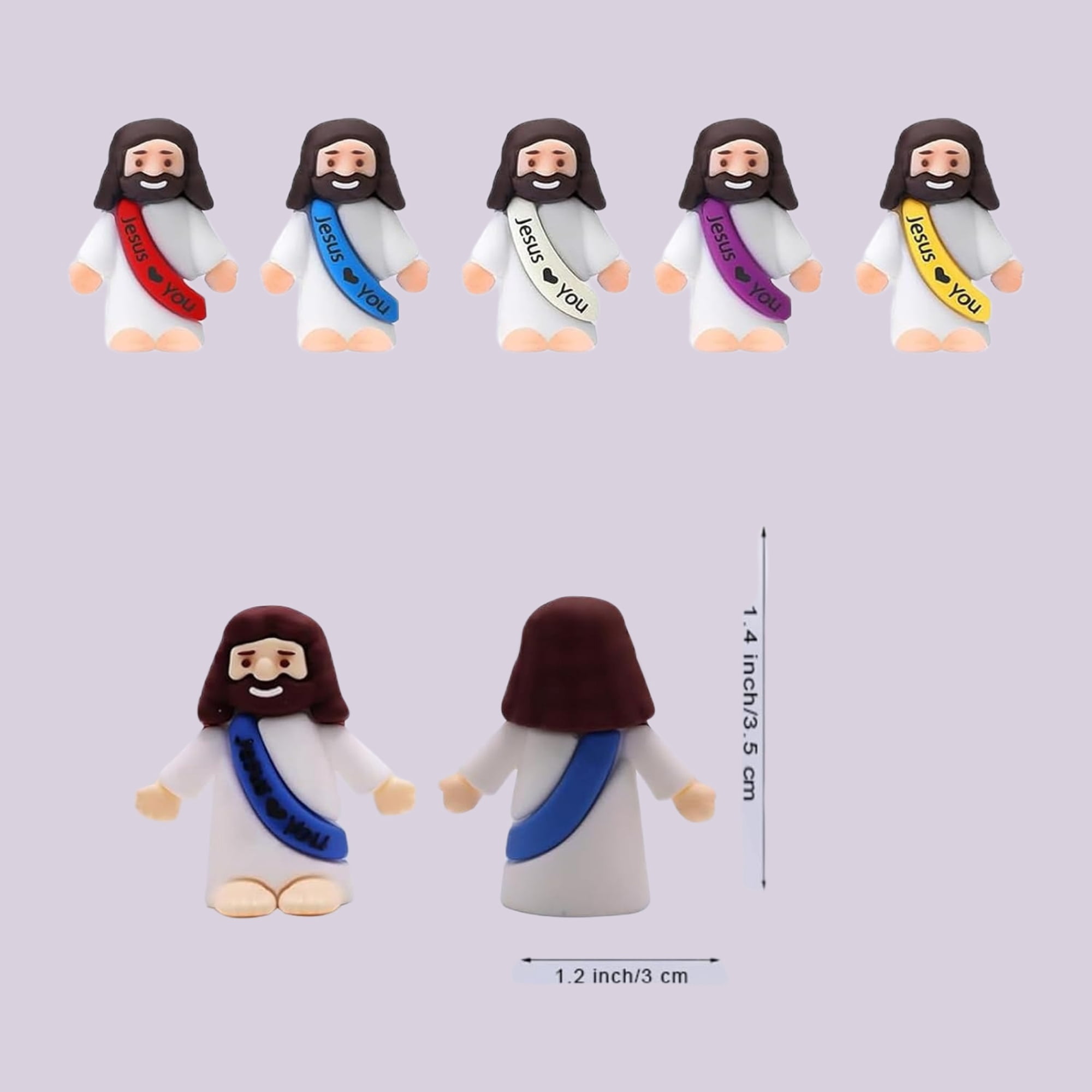 Little Jesus Figurines in Bulk, Pocket Jesus for Baptism Gifts Religious Gifts for Easter