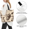 thumbnail image 3 of Honey Honeycomb Vintage Women Reusable Bag Large Shoulder Handbag Top Handle Purse Tote, 3 of 6