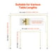 thumbnail image 3 of VEVOR Soporte para Barra de Mesa con Abrazaderas, Ajustable Alto de 330-1066,8 mm y Largo de 711,2-2489,2 mm, Marco para Arco de Globos de Mesa para Decoración de Cumpleaños, Fiestas, Dorado, 3 of 9