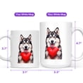 thumbnail image 4 of Happy Valentine's Day Alaskan Malamute Brings Love Heart Mug Alaska Mal Dog Lovers Gifts Coffee Tea Cup - 02028, 4 of 4