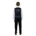 thumbnail image 5 of Boys Tuxedo Set Paisley 5pc Satin Shawl Lapel With Matching Solid Vest & Pants With Free Shirt & Bowtie, 5 of 5