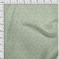 thumbnail image 4 of oneOone Georgette Viscose Green Fabric Asian Paisley Block Craft Projects Decor Fabric Printed By The Yard 42 Inch Wide, 4 of 5