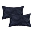 thumbnail image 1 of TORINO CHEVRON COWHIDE PILLOW 12"X20" 2-PACK, 1 of 2