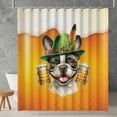 thumbnail image 2 of Best French Bulldog Dad Proud Beer Lover Happy Oktoberfest Shower Curtain Dog Lover Gifts Waterproof Bathroom Bathtub Curtain - 02016, 2 of 5