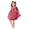 thumbnail image 3 of Wonder Nation Baby and Toddlers Girls’ Long Sleeve Holiday Dress with Diaper Cover, Sizes 0/3M-5T, 3 of 22