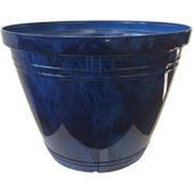 Concept Greenhouse FL143221 13 Po Résine Eileen Planteur - Bleu Jade