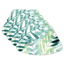 CounterArt "Gossamer Palms" 4-Pack Reversible Wedge Tabletop Placemats