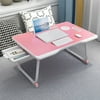 MIARHB Folding Computer Desk Multifunctional Portable Table Lazy Breakfast Table Pink