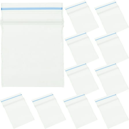 HEATSHAKING 100Pcs Mini Storage Bags for Hobbyists and Collectors Transparent