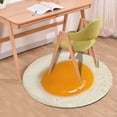 thumbnail image 2 of JeashCHAT Round Office Chair Mat for Hardwood Tile Floor Carpets, Computer Chair Mat for Rolling Chair, Splat Mat for Under High Chair, Anti-Slip Floor Protector (15.7” Diameter, Egg), 2 of 6