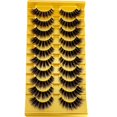 thumbnail image 1 of Pestañas de visón 8D/3D, tiras rusas con banda transparente, se parecen a extensiones de pestañas, tiras de pestañas rizadas en D, paquete de 10 pares, 1 of 4