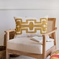 thumbnail image 2 of Ox Bay Ochre/Ivory Stacy Garcia Geometric Handmade Decorative Indoor Lumbar Throw Pillow, 2 of 8