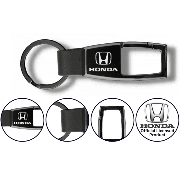 Honda Premier Carabiner Key Fob (Black)