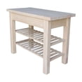 thumbnail image 4 of International Concepts Modern Wood Kitchen Island Unfinished, 4 of 12