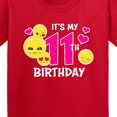 thumbnail image 4 of Inktastic Its My 11th Birthday with Smiling Emoticons Youth T-Shirt, 4 of 5