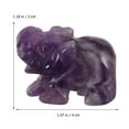 thumbnail image 2 of Elephant Crystal Figurines Elephants Statue Stone Rose Quartz Stones Figure Decor, 2 of 6