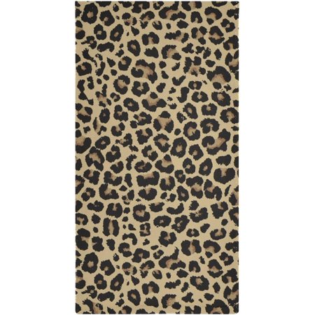 Hotbar Bath Towels Set of 2 Hand Towels for Bathroom Cotton Leopard Print Decorative 28x14in Absorbent Soft