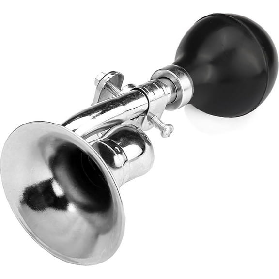 Plutplut Bugle Horn, Retro Clown Horn, Kids Bike Horn, Classic Vintage Metal Twist Loudspeaker Siren Hooter Snail Air Horn for Vehicles Bicycles Golf Cart