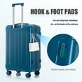 thumbnail image 6 of 20"/24"/28" ABS Spinner Wheel Carry On Luggage with USB Port and Phone Holder for Travel - Blue, 6 of 13