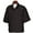 Black, variant on Monterey Club Men's Microfiber Poplin Waterproof Short Sleeve Rainwear #1733