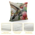 thumbnail image 4 of Creowell Watercolor Bird Throw Pillow Cover - Spring Hummingbird Outdoor Pillow Cover  Summer Tropical Flowers Cushion Cases Pillowcase for Patio Furniture Bed, 4 of 5