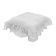 thumbnail image 5 of koolsoo Chair Cushion with Ties 40x40cm Cotton Filling Soft Comfortable Ruffles Seat Mat Seat Cushion for Farmhouse Home Wedding Decoration white, 5 of 8