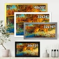 thumbnail image 4 of Designart 'Orange Autumn Forest Reflects On River' Lake House Framed Art Print, 4 of 4