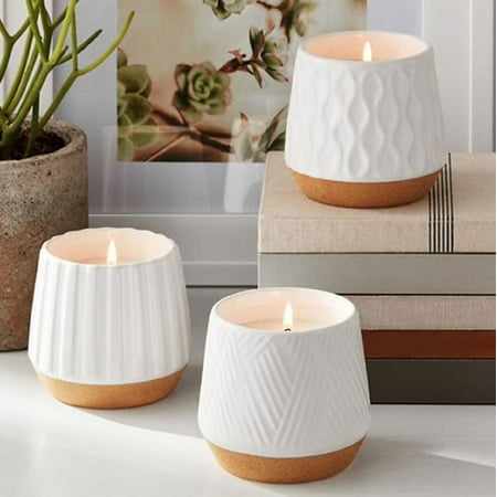 Summer Ceramic Containers Candle 3 Pack - High Quality