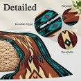 thumbnail image 3 of Turquoise Red Body Pillow Covers 20"x54", Southwest American Native Abstract Pattern Soft Brushed Microfiber Breathable Throw Pillow Covers, Pillowcase with Zipper for Couch Sofa Bedroom Living Room, 3 of 9