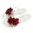 thumbnail image 5 of Willtoo Plastic Grape Jelly Sandals House Slippers Outdoor Flats Cute Shoes Y2k Aesthetic Slides Women Summer Beach Vacation, 5 of 5