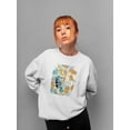 thumbnail image 2 of Image Conscious Graffiti Fish Sweatshirt Women's -Image Conscious Designs, 2 of 4