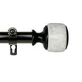 thumbnail image 2 of 1 inch Vincenzo Curtain Rod 160-240" - Black, 2 of 2