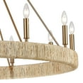 thumbnail image 3 of Elk Lighting 32417/12 Abaca - 12 Light Chandelier in Transitional Style with Coastal/Beach and Nature/Organic inspirations - 40 Inches tall and 48 inches wide   Satin Brass Finish, 3 of 5