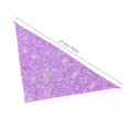 thumbnail image 6 of Bingfone Lilac Glittering-Washable Dog Scarf Triangle Adjustable Puppy Bandana Bib Handkerchief For Medium Large Dog Cat, 6 of 9