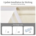 thumbnail image 6 of NICETOWN Roman Shades for Window, Thick Linen Farmhouse Magnetic No Drill Cordless Blinds, Light Filtering Door Curtain for Bedroom Living Room, Natural, 26"x69", 1 Panel, 6 of 8