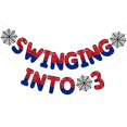 thumbnail image 1 of Banner de cumpleaños TaoBary Spider Theme 3rd Swinging into 3, 1 of 6