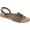 Grey Faux Leather, variant on Women's Journee Collection Solay Flat Strappy Sandal Brown Faux Leather 7 M