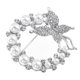 thumbnail image 4 of 1pc mariposa broche aleación broche perla Rhinestone broche accesorio de ropa, 4 of 5