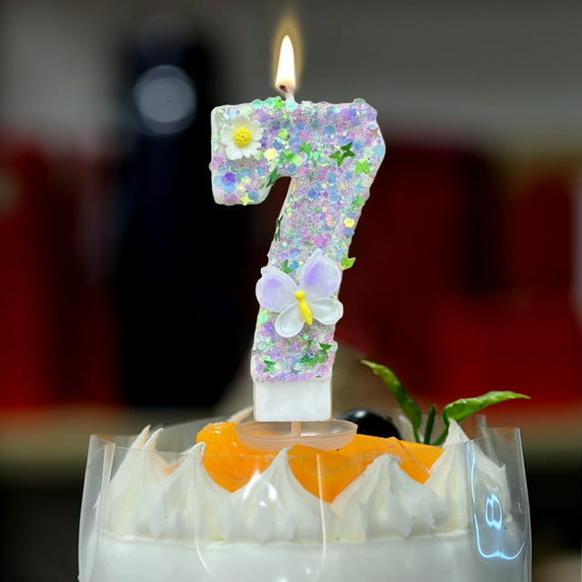 HOARBOEG Digital Birthday Candle Cake Decoration First Birthday Celebration Party Candle Flower