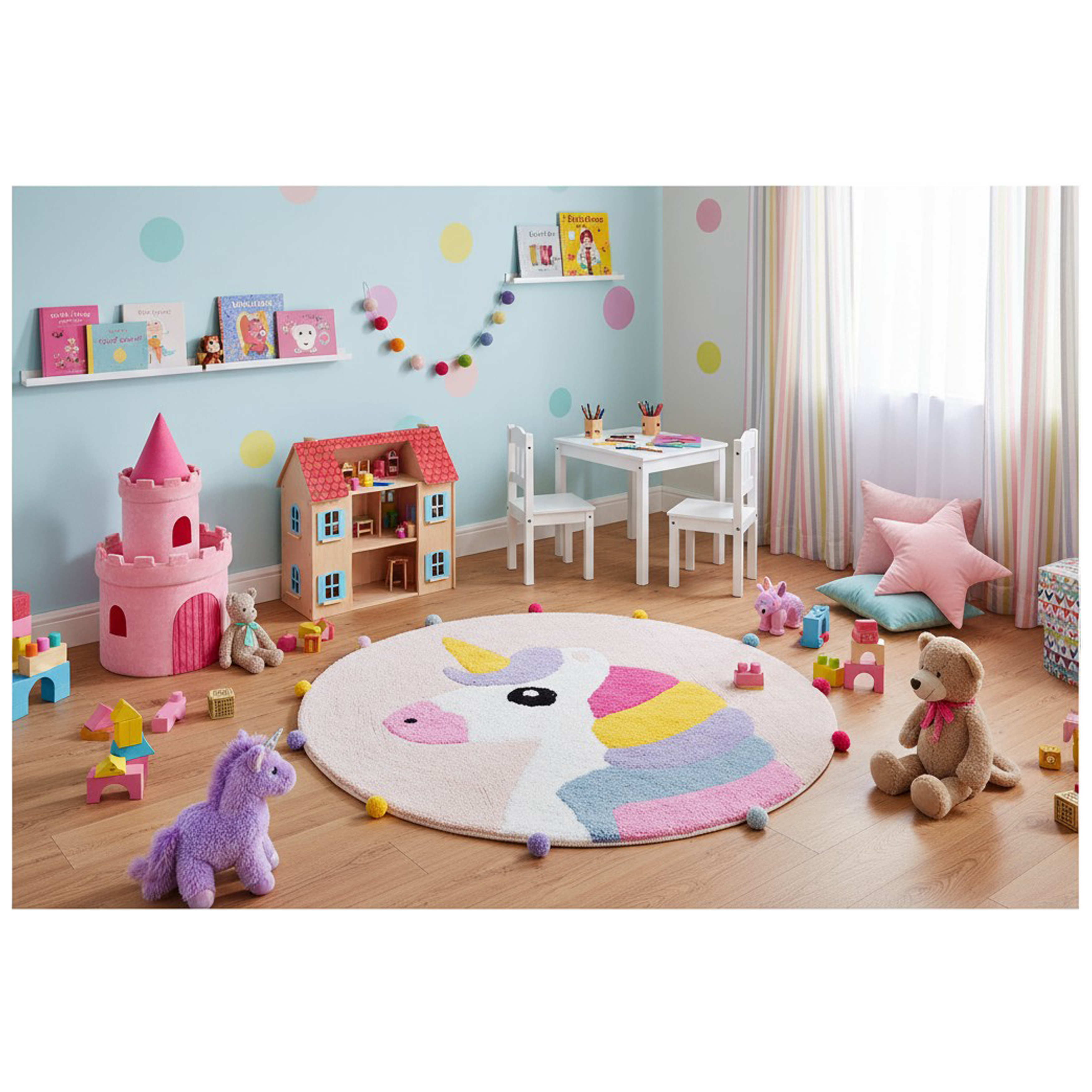 Calloway Mills 1140332 Round Unicorn 32"