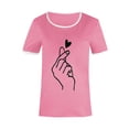 thumbnail image 2 of Eashery Womens T Shirts Crew Neck Tops Soft Womens Tshirt Dress Pink Medium, 2 of 4
