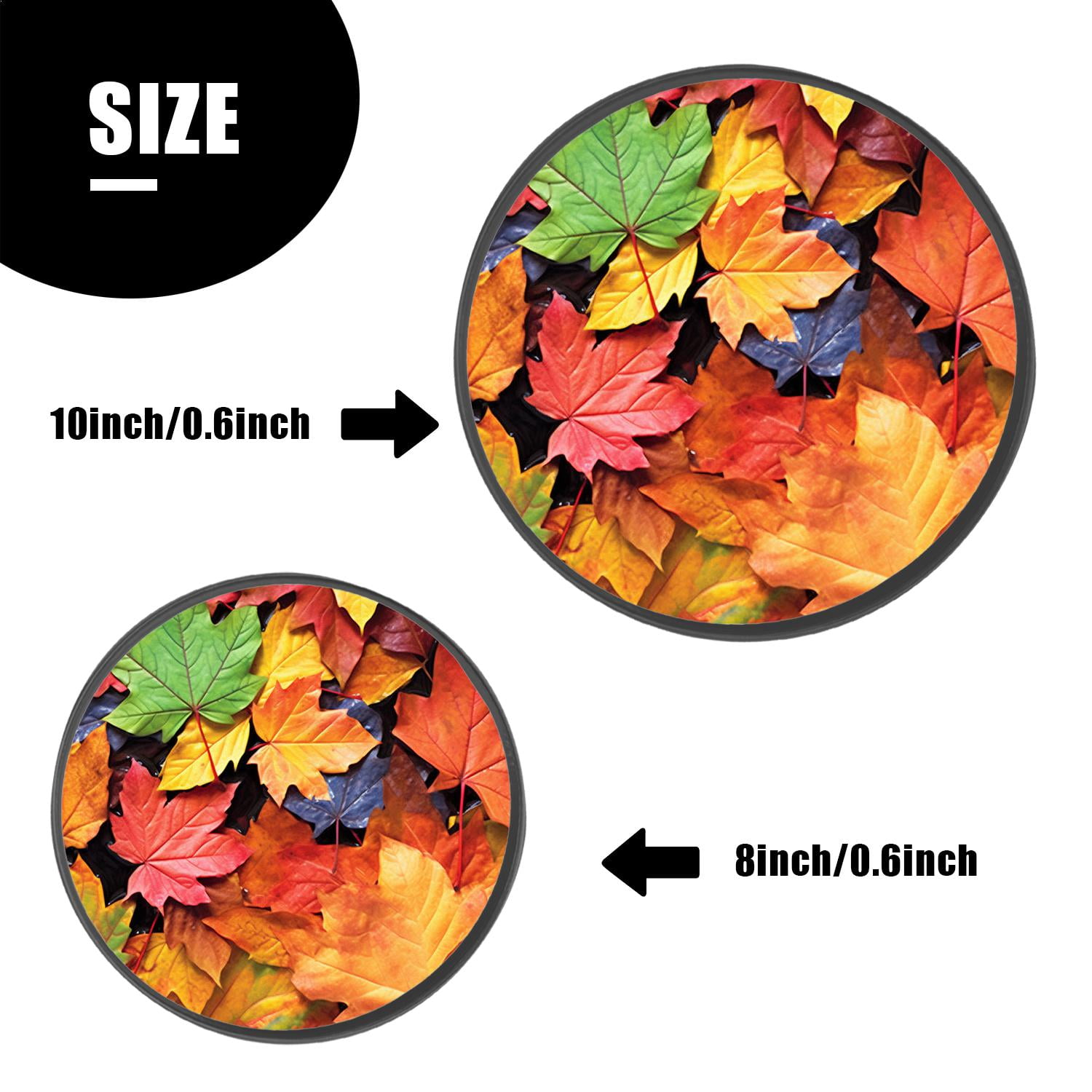 Stove Burner Covers 4 Pcs for Home Decor Cooktop Decorative ,Autumn Fall Leaves Lovely, Round Electric Stove Burner Covers 8Inch And 10Inch